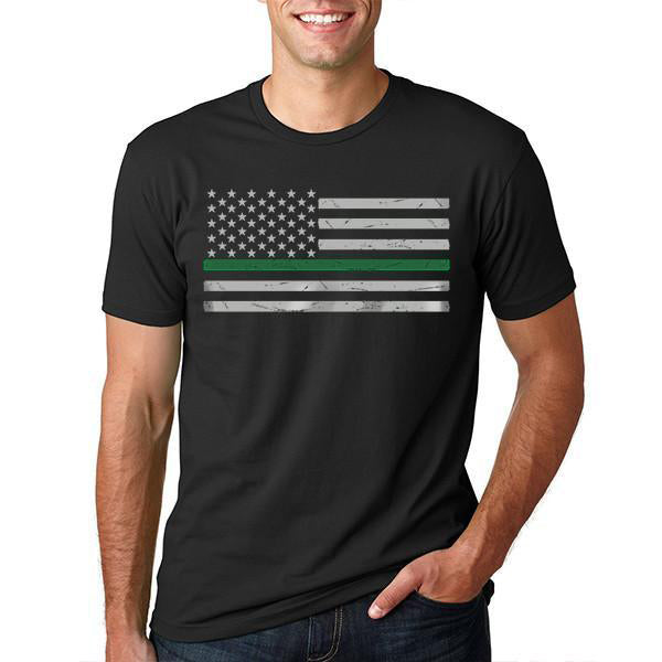 Men's T-Shirt - Classic Thin Green Line