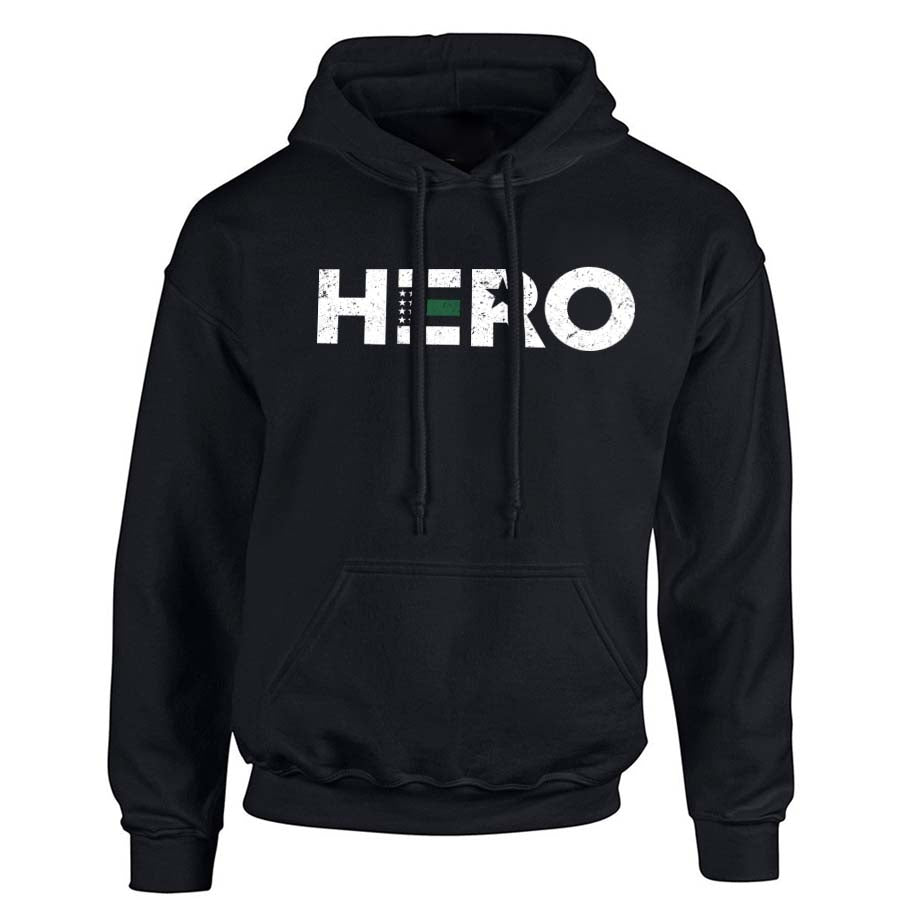 Men's Hoodie - Thin Green Line HERO