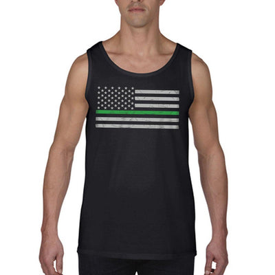 Men's Tank - Classic Thin Green Line