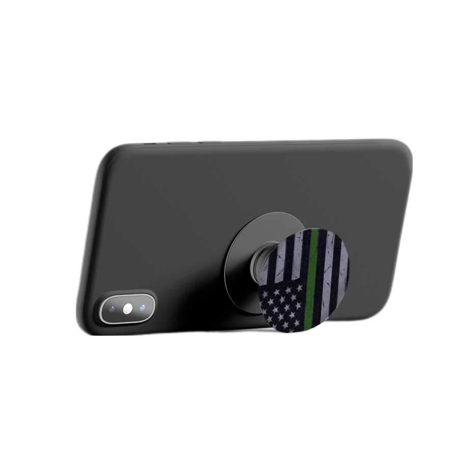 Subdued Phone Holder - Thin Green Line Flag