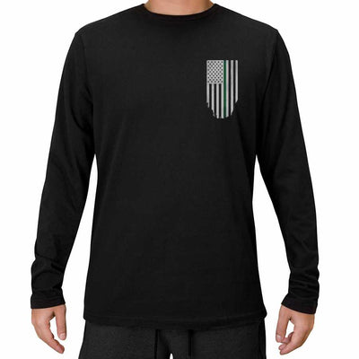 Men's Long Sleeve  - Thin Green Line Honor & Respect