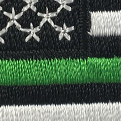 Thin Green Line American Flag Patch - Sew On