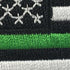 Thin Green Line American Flag Patch - Sew On