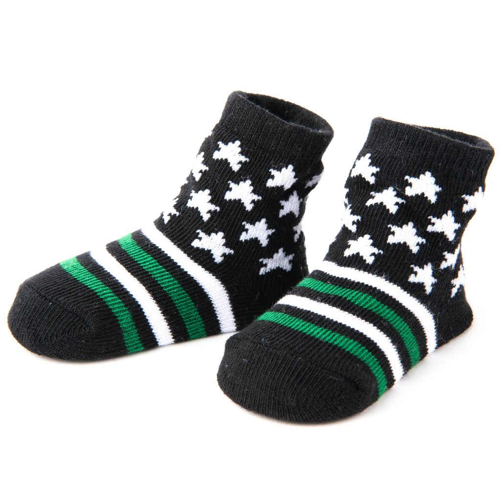 Baby - Thin Green Line Socks With Gift Box
