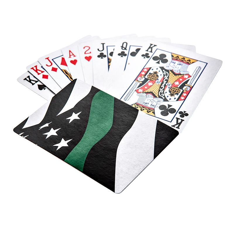 Thin Green Line® Military American Flag - Playing Cards